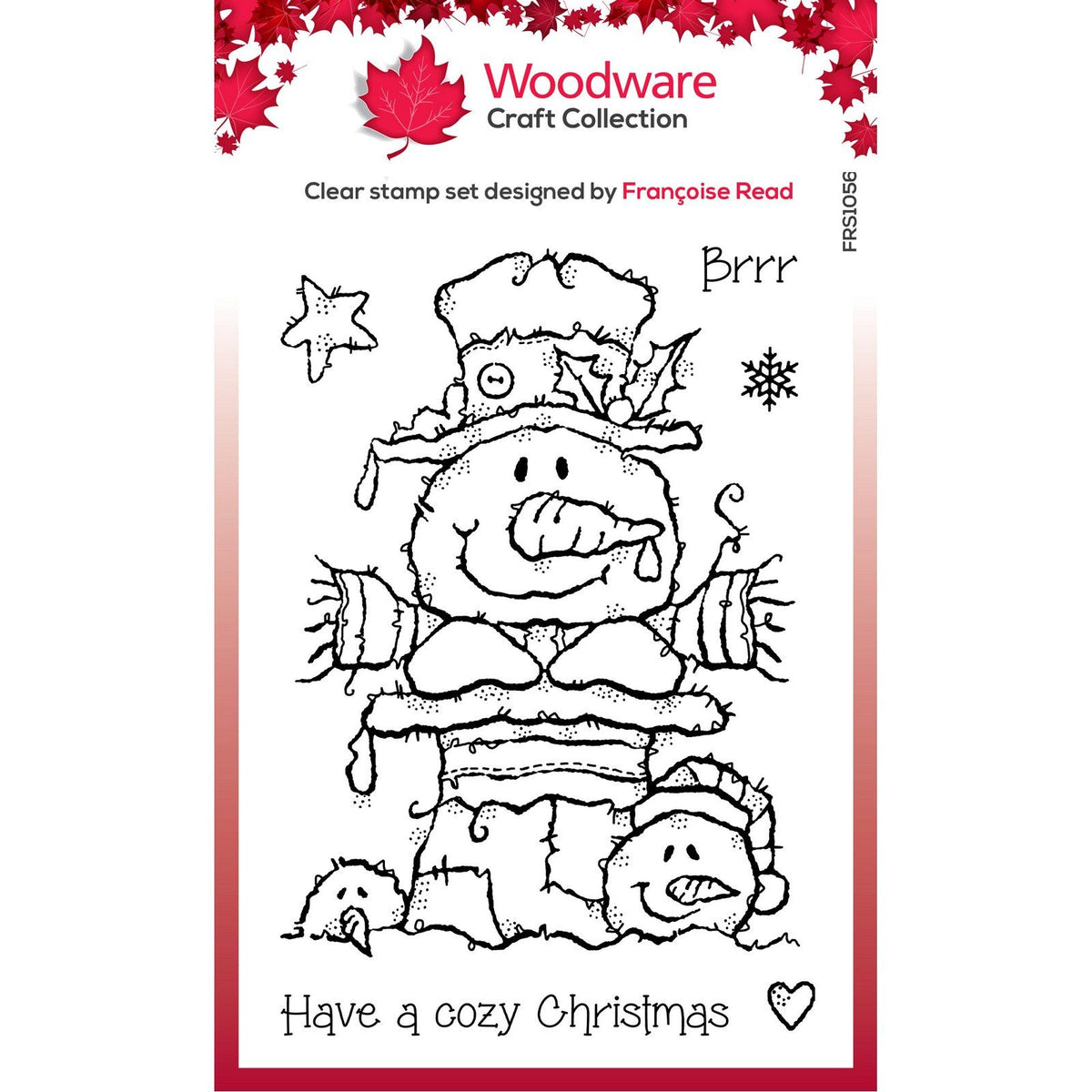 Wyroby z drewna • przezroczysty, pojedynczy stempel, bałwanek