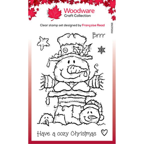 Wyroby z drewna • przezroczysty, pojedynczy stempel, bałwanek