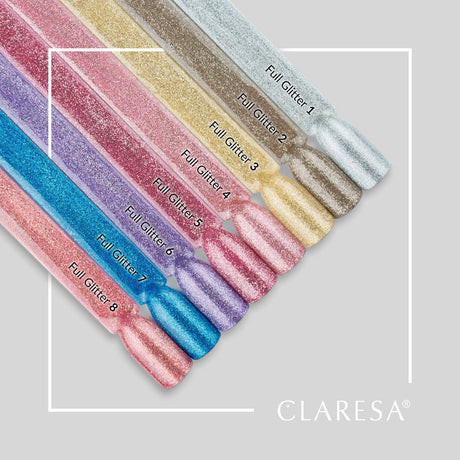 Claresa Lakier żelowy UV LED 5ml Full Glitter 6 Purple