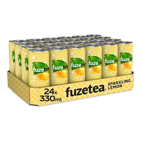Fuze Tea musująca czarna herbata w puszkach (24x 33cl)