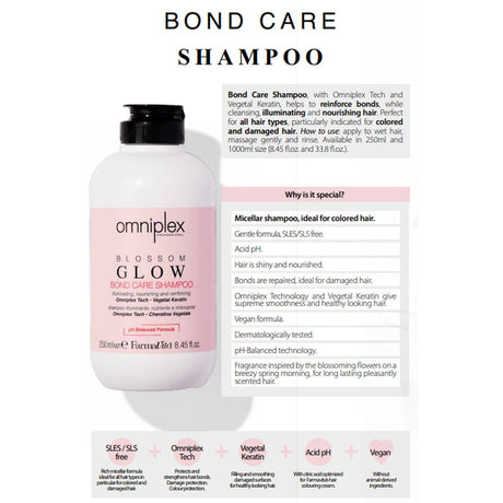 Farmavita Omniplex Flower Glow Bond Szampon pielęgnacyjny 250ml