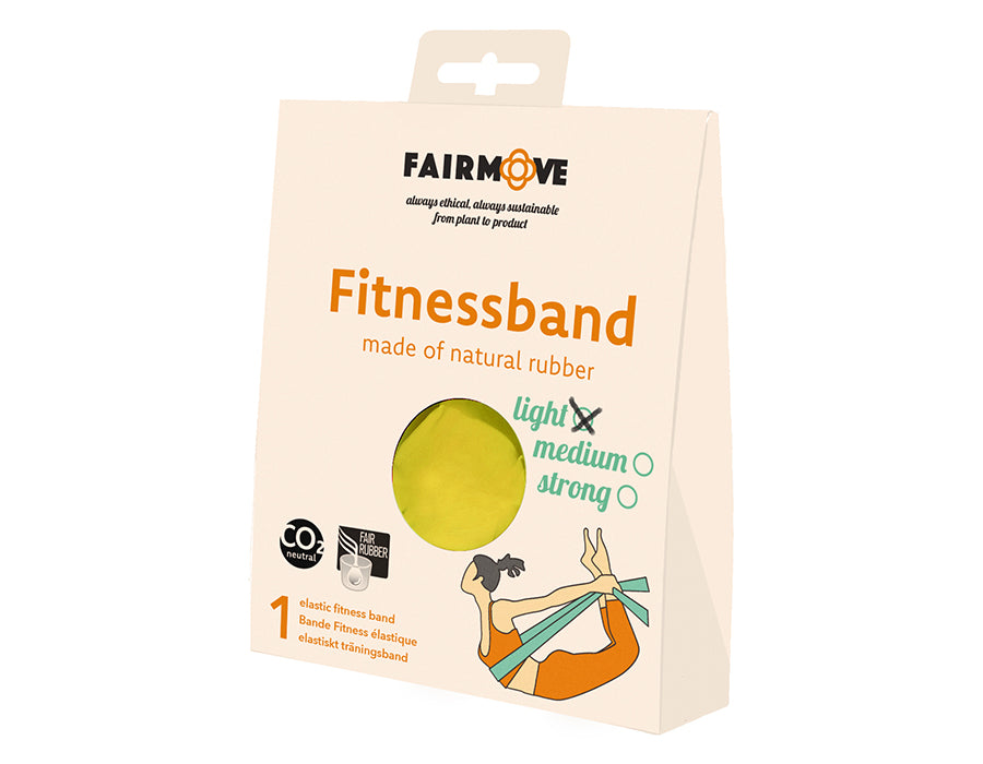 Opaska fitness Fairzone - jasno - żółta