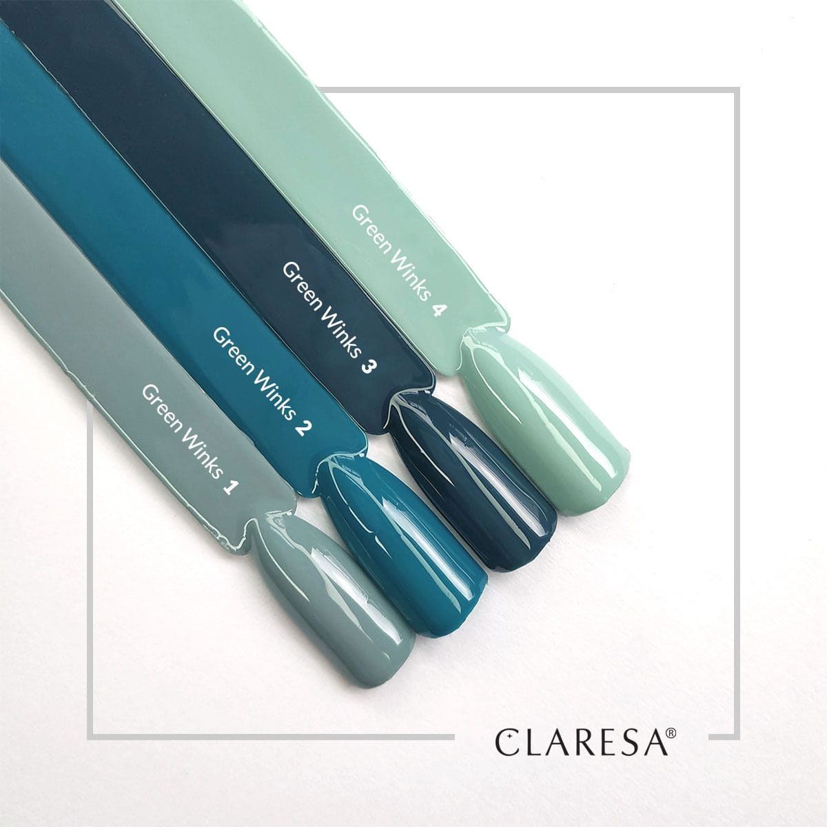 Claresa Lakier żelowy UV LED 5ml Green Winks 4