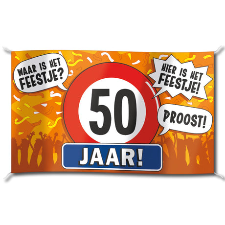 Flaga fasadowa Paperdreams - 50 lat 100x150cm