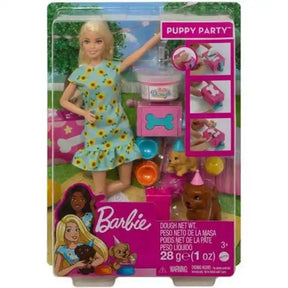 Impreza dla szczeniąt Barbie, obejmująca 2 psy i akcesoria