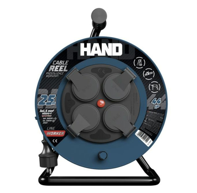 Handverlengtrommel 30m 3x1,5mm 16a 3680w ip44