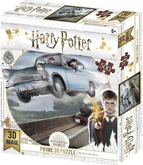 Puzzle 3D Boosterbox - Ford Anglia z Harry'ego Pottera - 500 elementów