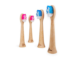 Skromna spółka. główki szczoteczki - bambus - 4 szt. - philips sonicare