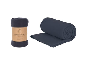 Koc polarowy 125x150cm antracytowy 80gr m2