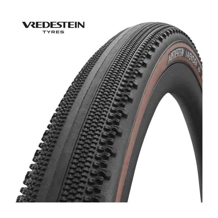Vredestein - aventura seta tlr 700x38c czarno-brązowy
