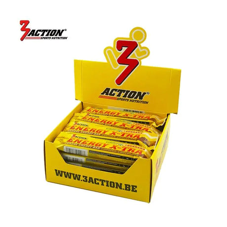 Ciasteczka batonowe 3action Energy x-tra 45 gramów - pudełko ekspozycyjne 20 sztuk - 1202030011