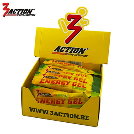 Żel energetyczny 3action cytrynowy 34 gramy - pudełko ekspozycyjne 25 sztuk - 1202020002