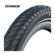 Schwalbe benelux b.v. Schwalbe Clincher Motion Big Apple 50-406 +R Czarny
