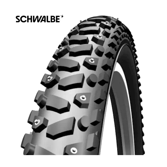 Schwalbe 26x1,90 (50-559) kołek śnieżny czarny gwint refleksyjny 11132223