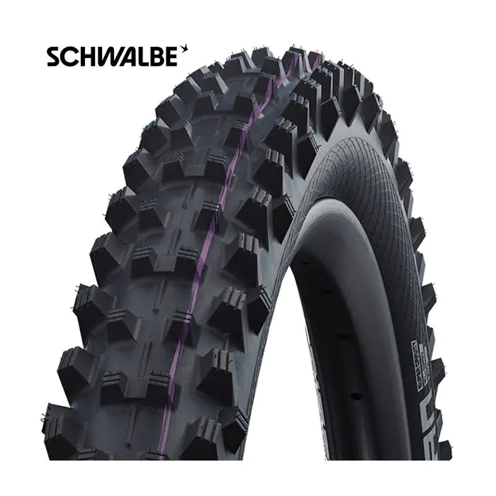 Schwalbe dirt dan - tle - addix ultra soft - super downhill - 29x2,35 - czarny