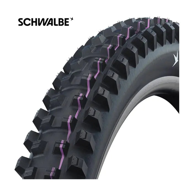 Przód Schwalbe Shredda - tlr - addix ultra soft - grawitacja pro - radial - 29x2,50 - czarny