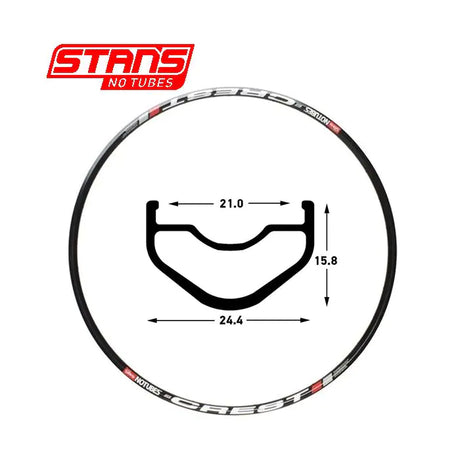 Stans notubes felga crest mk3 27.5 650b 32h czarna snt