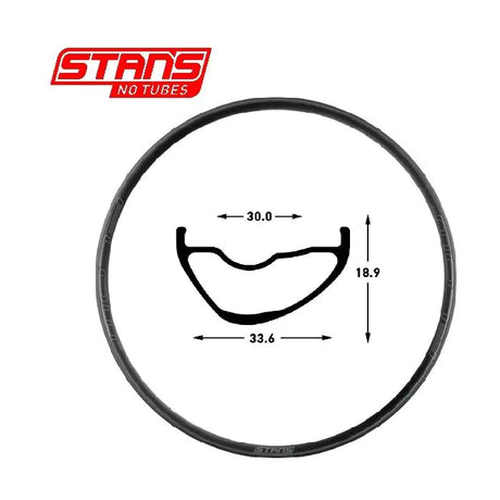 Stans notubes rim flow mk4 29 32h czarno-szary snt