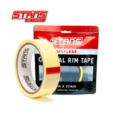 Stans notubes taśma na obręcz żółta taśma o szerokości 27 mm rolka 10 metrów as0317