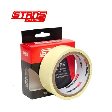 Stans notubes taśma na obręcz żółta taśma 36 mm szerokość rolka 9 metrów (10 jardów) as0135