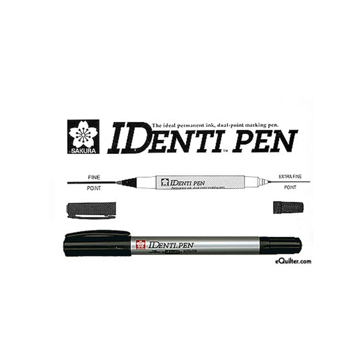 Bruynzeel identipen zwart ds 12st