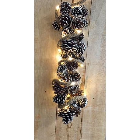 Kolekcje naturalne Grobla Kolekcje naturalne Lina jutowa oświetlenie 20 LED 1 metr x1,2cm