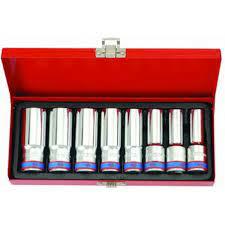 King tony socket set 1 2 8cz. lang 12-kąt cassette 12-23mm