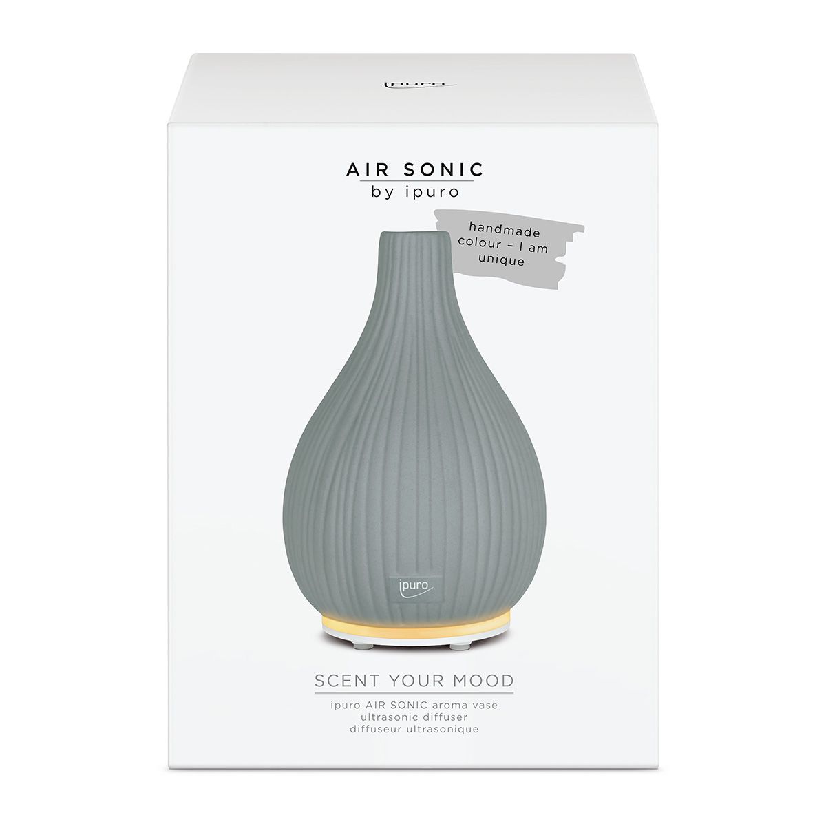 Wazon zapachowy Ipuro Air Sonic szary