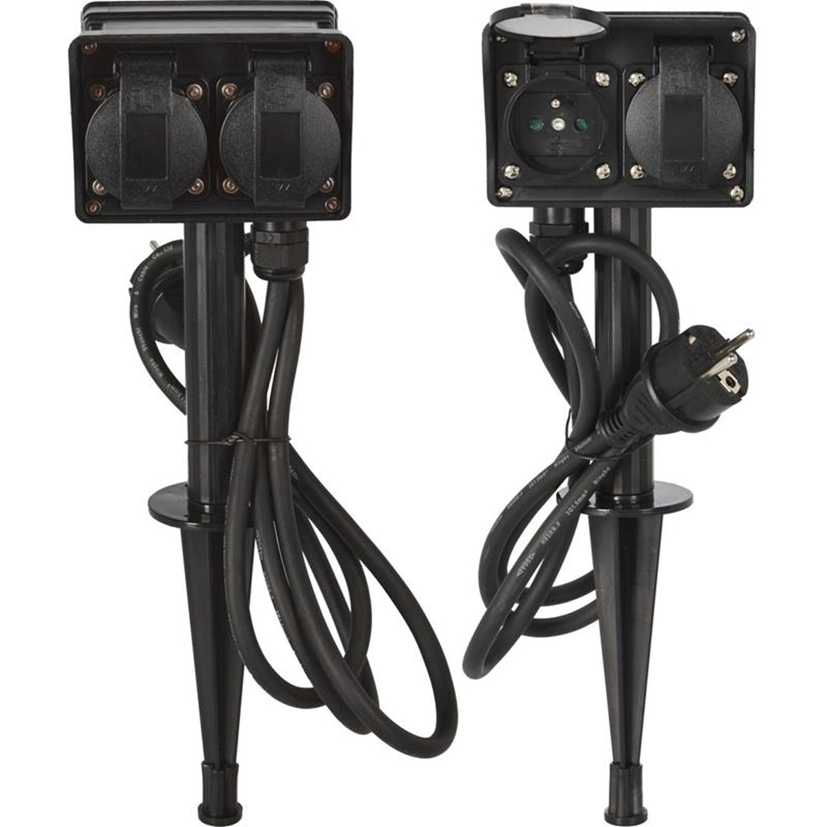 Pro ogrodowa listwa zasilająca do użytku zewnętrznego, 4 gniazda, kabel 1,5 m