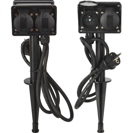 Pro ogrodowa listwa zasilająca do użytku zewnętrznego, 4 gniazda, kabel 1,5 m