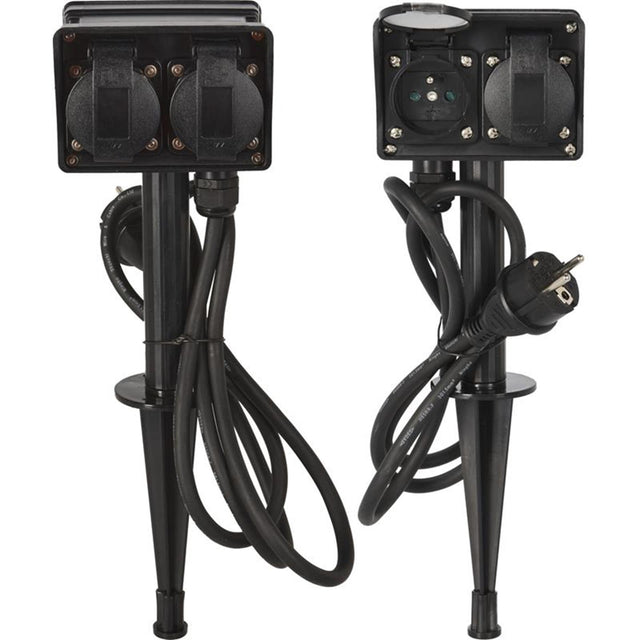 Pro ogrodowa listwa zasilająca do użytku zewnętrznego, 4 gniazda, kabel 1,5 m