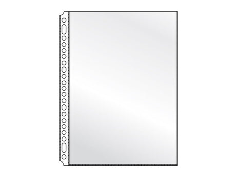 Torba reklamowa Kangaro a4, str. 120 mikronów, 23 dziurki, krystalicznie przezroczyste pudełko 10x10 sztuk.