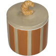Kersten voorraadpot croissant dolomite bruin 11x11x14,3cm