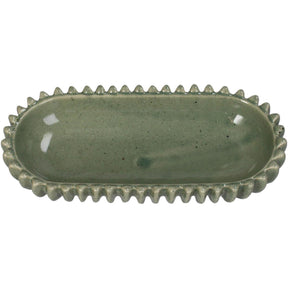 Kersten schaal keramiek green 26.5x12.5x4.5cm