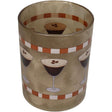 Kersten theelichthouder espresso martini glas beige 10x10x12.5cm
