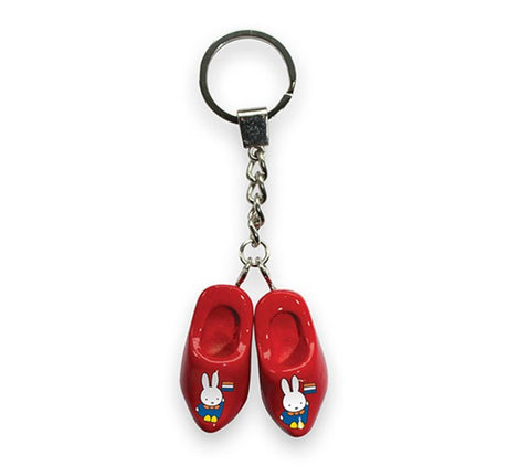 Brelok Miffy 2 drewniaki 4 cm czerwone