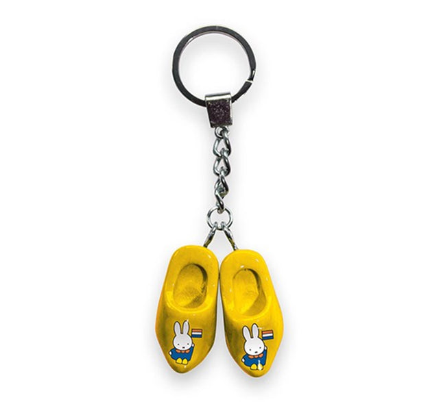 Breloczek Miffy 2 drewniaki 4 cm żółte