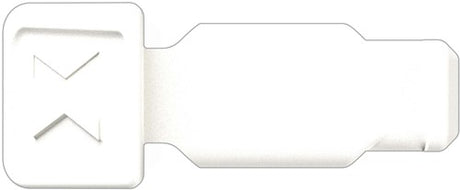 Klipsy do kodowania kolorów Knipex białe | 10 sztuk - 00 61 10 zm