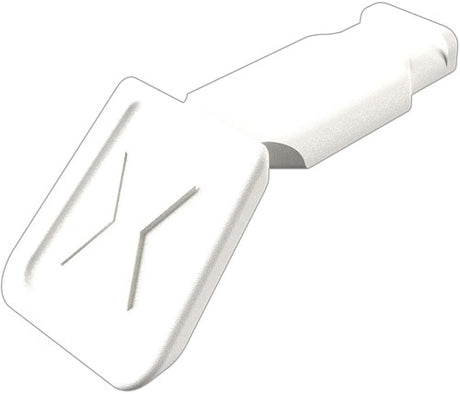 Klipsy do kodowania kolorów Knipex białe | 10 sztuk - 00 61 10 zm