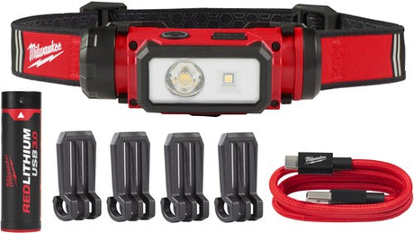 Milwaukee l4 hl2-301 | Latarka czołowa ładowana przez USB - 4933479963