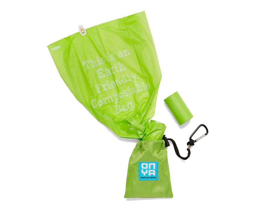 Onya Dog Poop Torby z torbą - zielone jabłko