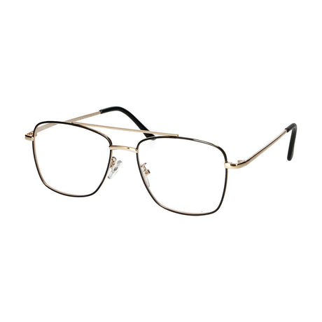 Okulary do czytania Spectrum Vintage Pilot Metal Gold Black 2.00