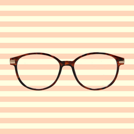 Okulary do czytania Spectrum Havana złote 1,50 klasyczne okrągłe