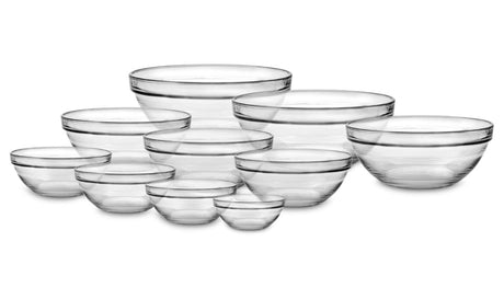 Duralex miska lys z możliwością układania w stosy, okrągła, twarda szklana miska, 3450 ml, 26 cm, luźna miska