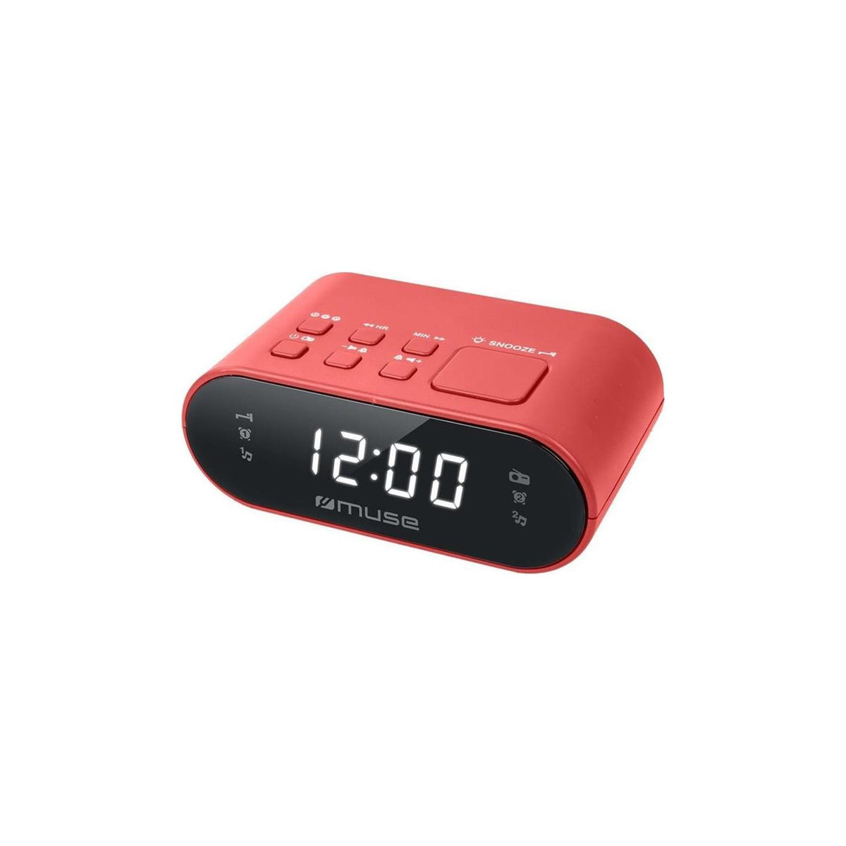 Radiobudzik Muse FM, czerwony Radiobudzik FM, czerwony