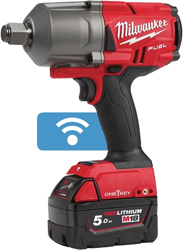 Milwaukee m18 onefhiwf34-502x | Klucz udarowy do akumulatora jednokluczowy paliwowy 18v 3 4 1627nm w walizce HD (2x akumulator 5,0ah + ładowarka m12-18 fc) - 4933459730