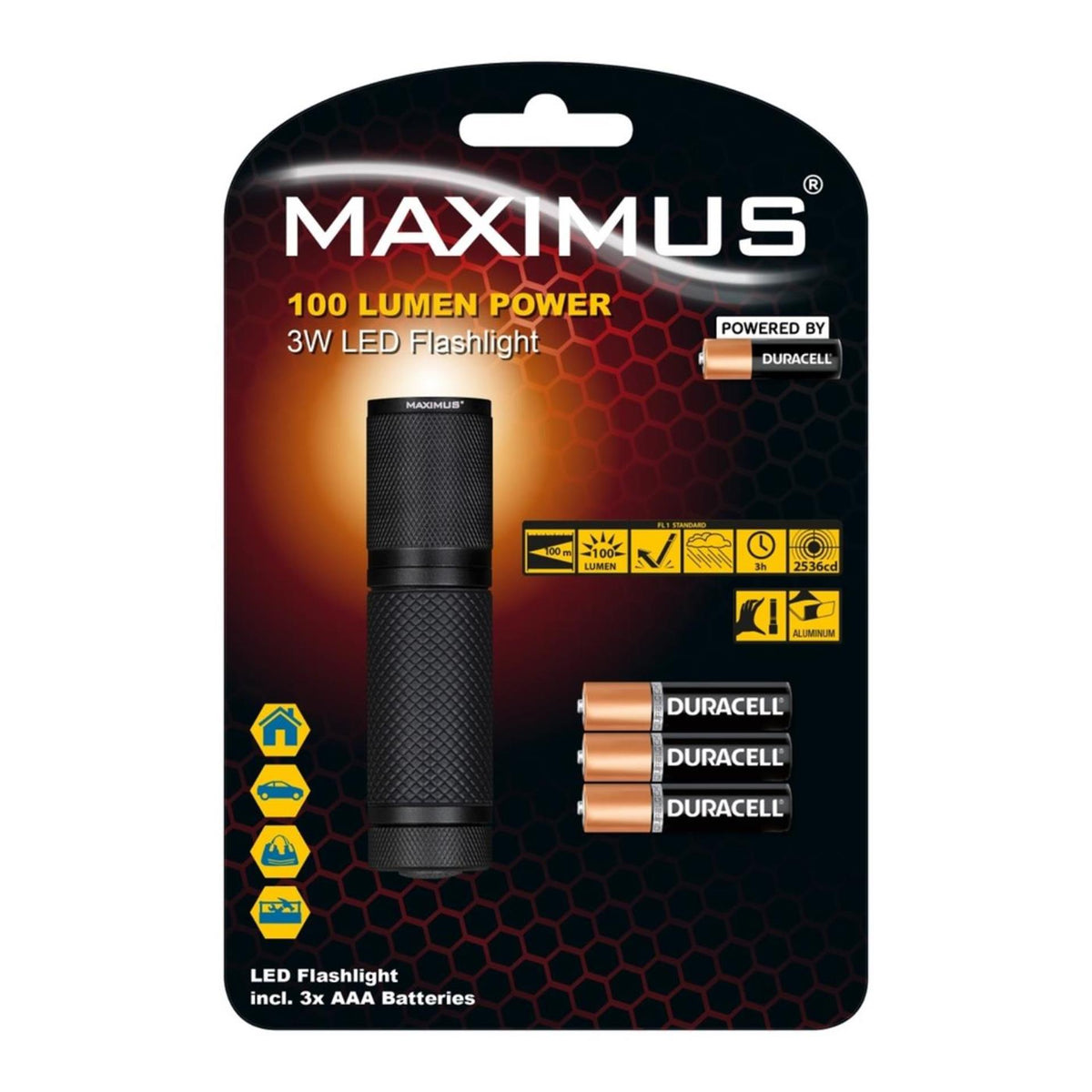 Latarka LED Maximus 3w ø2,8x10cm