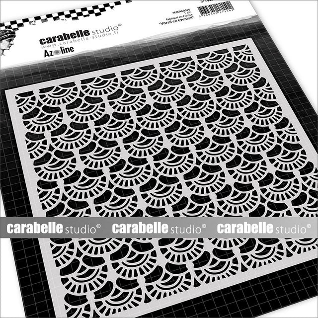 Carabelle studio • maska kwadratowa 6'' vitrail i éventail