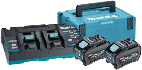 Makita 191h13-9 | zestaw startowy | Ładowarka xgt dc40rb duo + 2 x akumulator bl4050f | maks. 40 V | 5.0ah w mboxie - 191h13-9