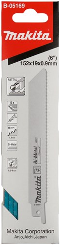 Akcesoria Makita Makita B-05169 brzeszczoty do pił szablastych - 152 x 1,4 mm - metal (5 szt.)